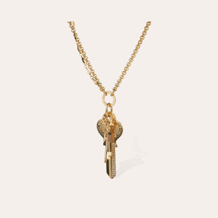 Collar largo Lancelot dorado
