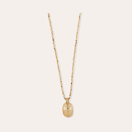 Lucky Golden Scarab Necklace