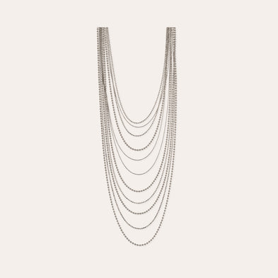 Romeo silver-plated Long Necklace