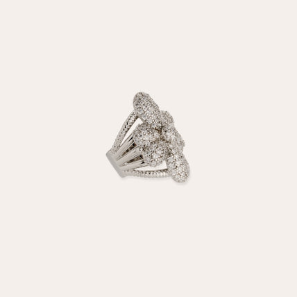 Bague Agapa argentée - Zircone