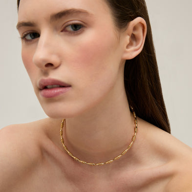 Collier Bambou doré