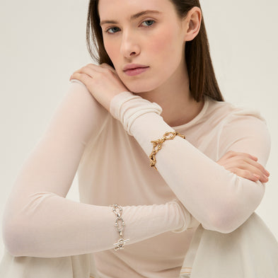 Rivage mini fine silver-plated bracelet