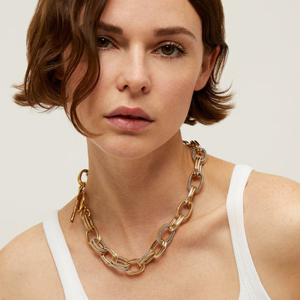 Collier Bell bicolore