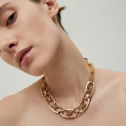 Collier Maille Ovale Multi doré