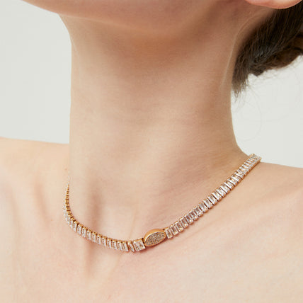 Golden Paillette Necklace 