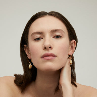 Boucles d'oreilles Tao Splash dorées
