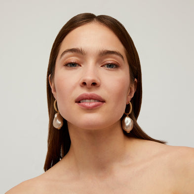 Boucles d'oreilles Miwa grand modèle dorées