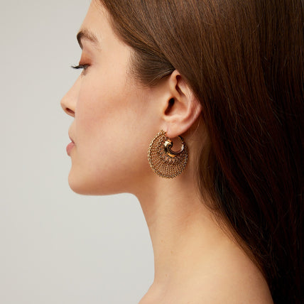 Izzia large gold earrings