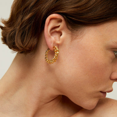 Boucles d'oreilles créoles Bronxy dorées