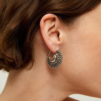 Boucles d'oreilles Izzia nu petit modèle argentées