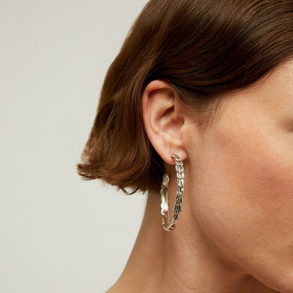 Liane silver hoop earrings
