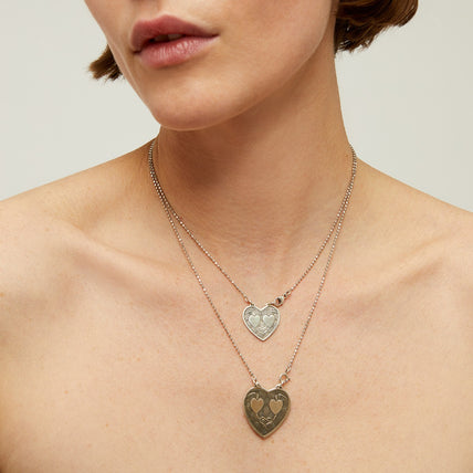 Collar escapulario Gilot, modelo pequeño, plateado
