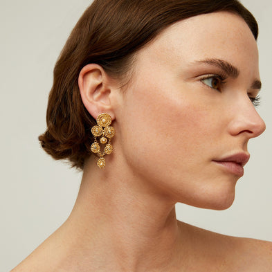 Boucles d'oreilles Mistral petit modèle dorées