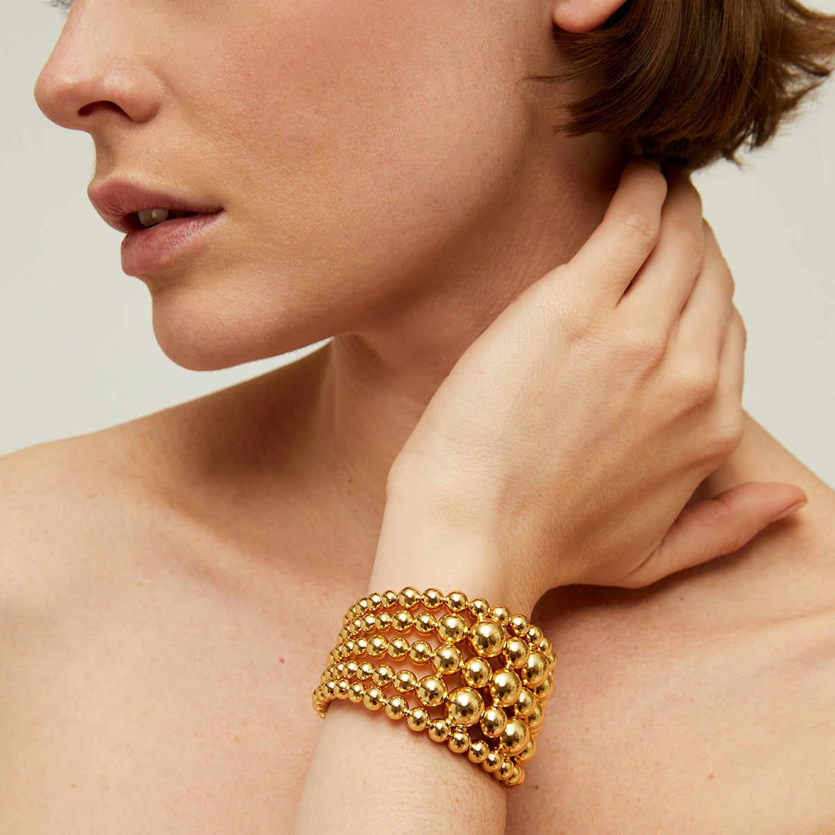 Gold Multiperla Bracelet – Gas Bijoux