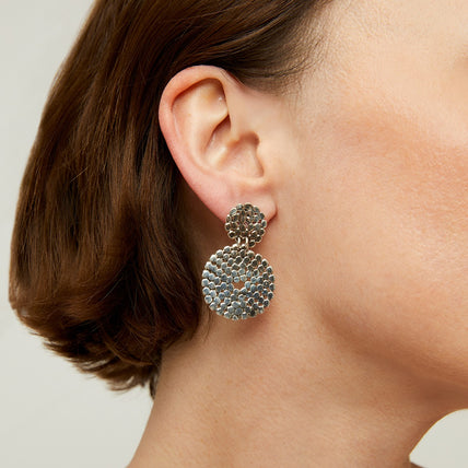Boucles d'oreilles Onde Lucky mini argentées