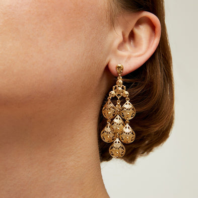Boucles d'oreilles Orferia petit modèle dorées