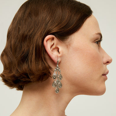 Boucles d'oreilles Orferia petit modèle argentées