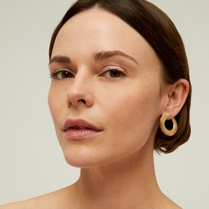 Boucles d'oreilles Poni dorées