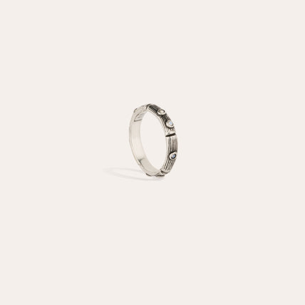 Bague Bambini strass argentée