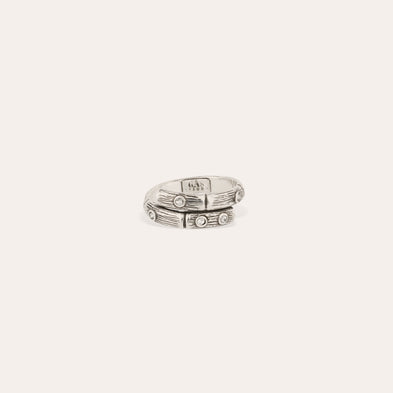 Bague Bambini Liane strass argentée