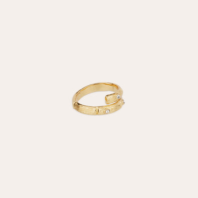 Bague Bambini Liane strass dorée