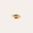 Bague Bambou Liane strass dorée