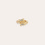 Bague Bambou Liane strass dorée