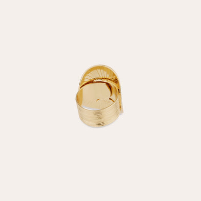Diva domed gold ring