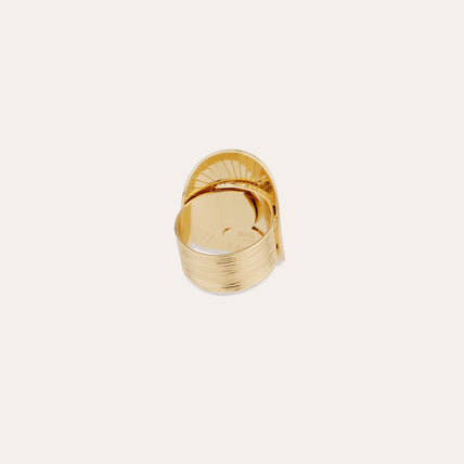 Bague Diva bombée dorée