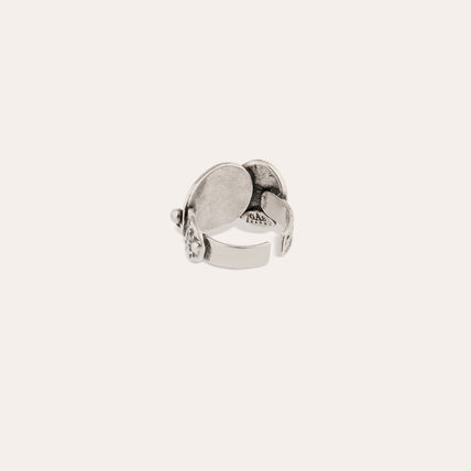Bague Eclipse argentée
