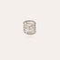 Anillo «Etincelle» con cabujones plateados