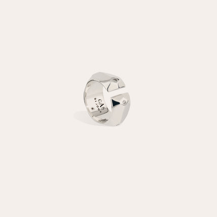 Bague Mila strass argentée