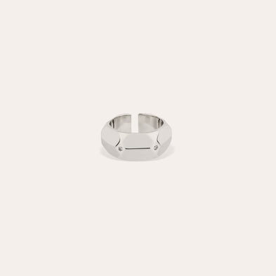 Bague Mila strass argentée
