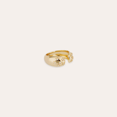 Bague Saint Germain Comète strass dorée