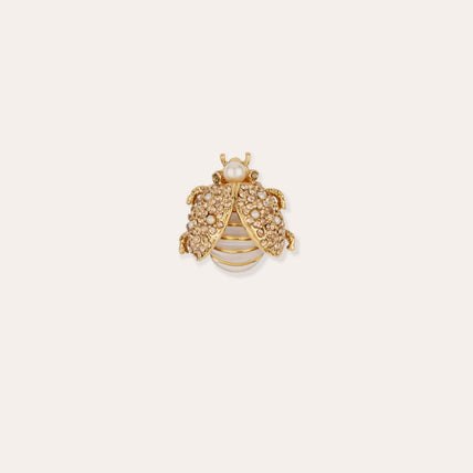Broche Coccinelle dorée
