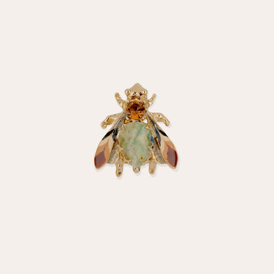 Broche Mouche dorée