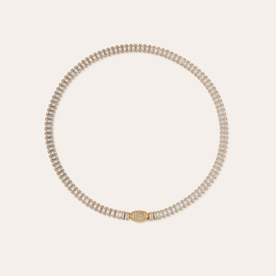 Collier Paillette doré 