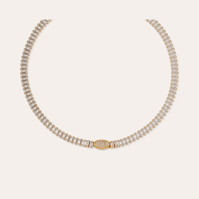 Collier Paillette doré 