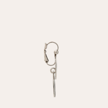 Very Diva double small silver earrings