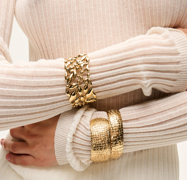 GAS Bijoux ブレスレット 3点セット Three-row gold infinity bracelet – Gas Bijoux