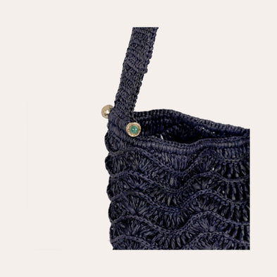 Sac seau Les Palmiers raphia