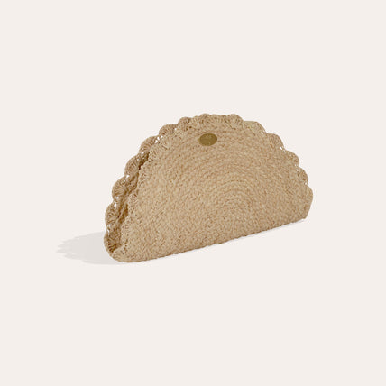 Sun Raffia Clutch Bag