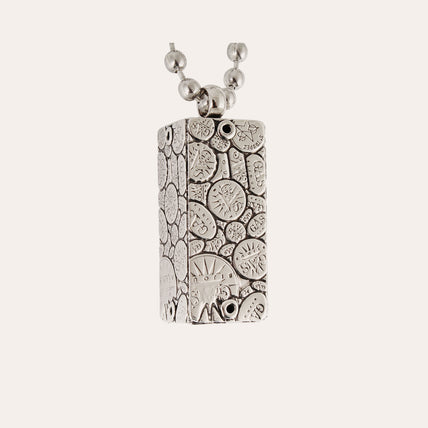 Bozart silver-plated Cage Keychain