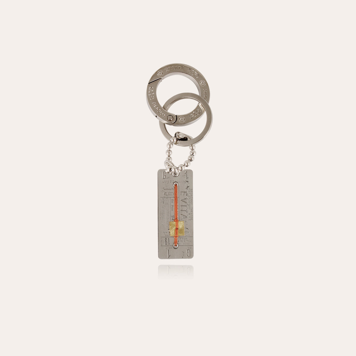Evita silver-plated Keychain