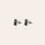 Totem fine silver-plated cufflinks - Grey Mother-of-Pearl
