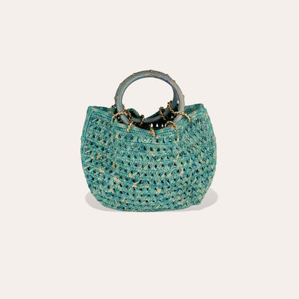 Sac bourse Canoubiers raphia