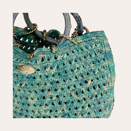 Sac bourse Canoubiers raphia