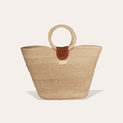 Sac panier Ponche raphia