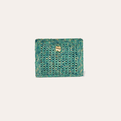 Sac pochette Les Canoubiers - Turquoise