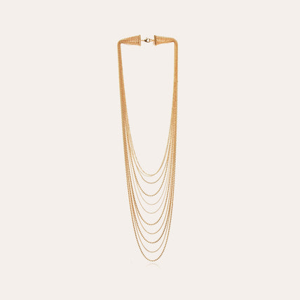 Gold-toned Roméo long necklace